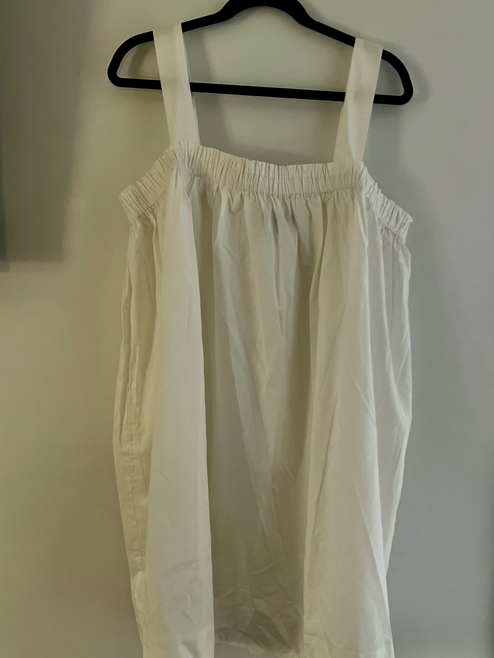 GAP White Elastic-Neck Sundress